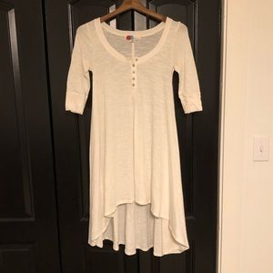 FP Beach Off white hi lo dress